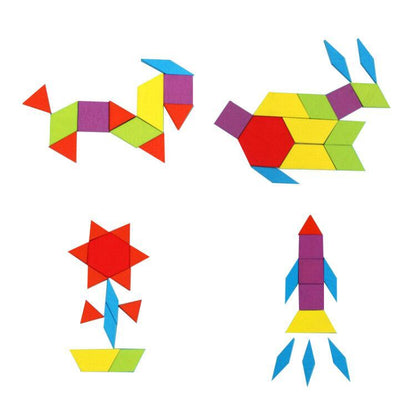 Colorful Tangram Puzzle Set